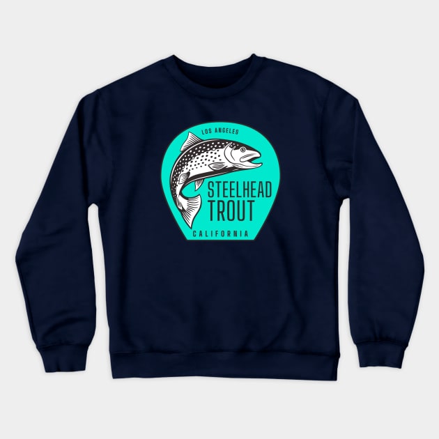 Los Angeles River Steelhead Trout Crewneck Sweatshirt by Spatium Natura